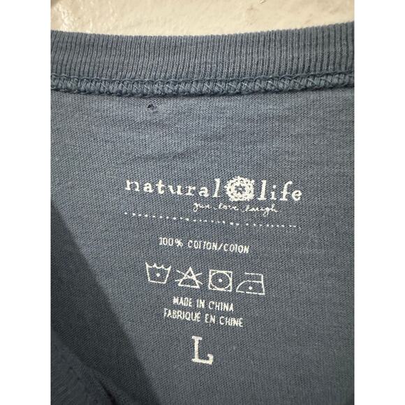 Natural Life Live Happy Flower LS Tee - Picture 2 of 3